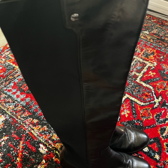 Black knee-high leather and stretchy nylon - Beowns Couture - NWOT - Picture 2 of 5